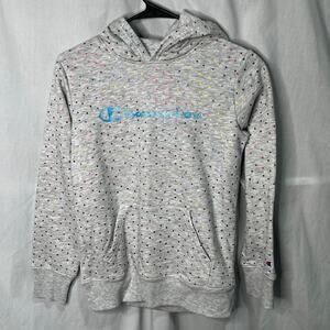 Champion Girls Gray Polka Dot Hoodie 14/16